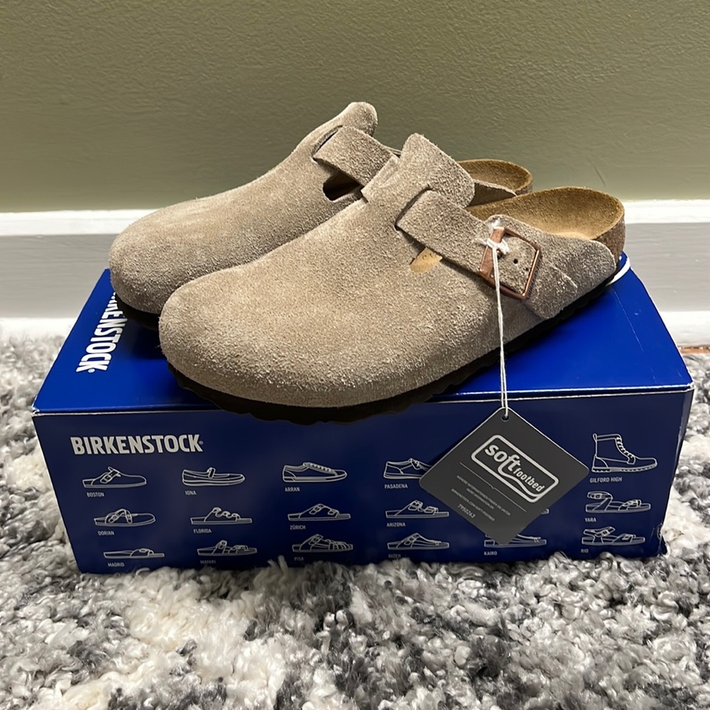 Birkenstock Boston Clogs in Taupe (37)